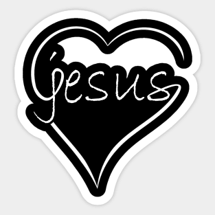Jesus Heart Costume Gift Sticker
